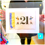 Destination Watercolor Matchbook Art in Floating Acrylic Frame - 44 DESTINATIONS!