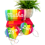Hand Beaded Name Bags in 2 Styles with Optional Chain