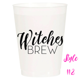 (26 Styles) Set of 10 16oz Frosted Reusable Cups + Design Your Own Bulk Option