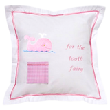 Hand Cross Stitched TOOTH FAIRY Pillows with Pocket (Pillow Insert Included)