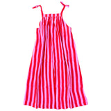 Hand Block Printed Organic Linen Fair Trade Mimi Dress with Pockets