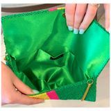 Hand Beaded Name Bags in 2 Styles with Optional Chain