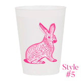 (26 Styles) Set of 10 16oz Frosted Reusable Cups + Design Your Own Bulk Option