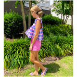 Lavender Flower Jelly Thong Sandal