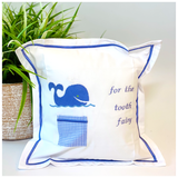 Hand Cross Stitched TOOTH FAIRY Pillows with Pocket (Pillow Insert Included)