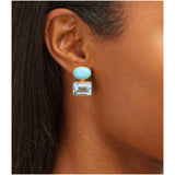 Turquoise, Aquamarine & 18K Gold Plated Jewelry