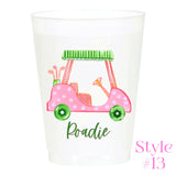 (26 Styles) Set of 10 16oz Frosted Reusable Cups + Design Your Own Bulk Option