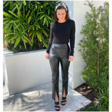 Black & Gold Lexi Heels with Comfort Fit Band, Handmade in Italy