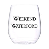(12 styles) Set of 4 UNBREAKABLE Stemless Wine Glasses, made from Recycled Plastic