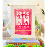 Destination Watercolor Matchbook Art in Floating Acrylic Frame - 44 DESTINATIONS!
