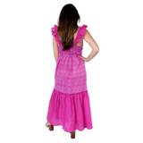 Aspiga Organic Cotton Ruffle Laura Dress with Mother of Pearl Buttons