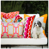 Handcrafted Velvet Scalloped Rainbow Pillows (in 2 SIZES)