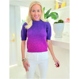 Purple & Pink Ombré Thia Sweater