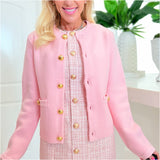 Wool Blend Pinky Cardigan Jacket