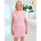 Pink Textured Knit Sally Set (sold separately)