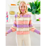 Metallic Gold + Ballet Pink & Lavender Balletto Cardigan Top