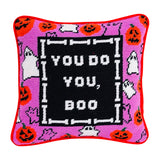 Needlepoint & Velvet “You Do You Boo” Pillow