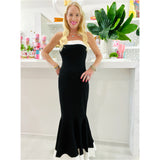 Ivory & Black Mermaid Dress