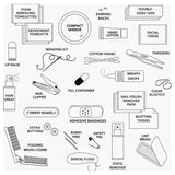 SHE-mergency Kit of 40 Essentials for Girly Emergencies