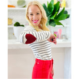 Heart Elbow Patch Amare Top