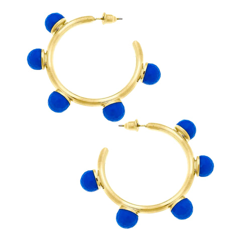 Colorful Resin Ball Hoops