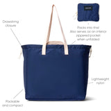 Blue Cabana Stripe Packable Tote & XL Pouch (sold separately)