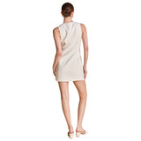 Ivory Textured Button Front Sunny Dress