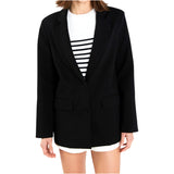 Black Soft TERRY Blake Blazer