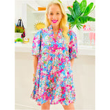 Ruffle Trim Avery Dress w/Pockets