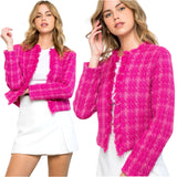 Pink Tweed Laney Jacket