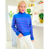 Pink & Blue CASHMERE Minka Sweater