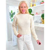 Ivory Soft Knit Belva Sweater