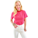 Red & Pink Soft Knit Keller Top