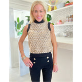 Metallic Tweed Divan Top (or Vest)