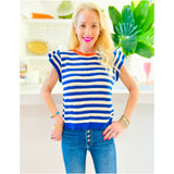 Scalloped Knit Belva Top