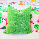 Handmade 22” Green Velvet Pillow (insert included)