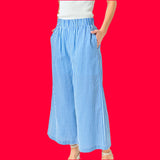 Blue Stripe Melanie Top & Pants (sold separately)