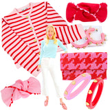 Pink & Red Knit Sutton Jacket