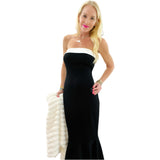 Ivory & Black Mermaid Dress