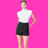 Black High Waisted Kippy Shorts