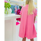 Pink Box Pleated Back Cotton Zelda Dress