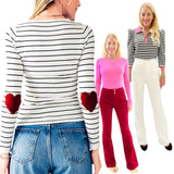 Heart Elbow Patch Amare Top