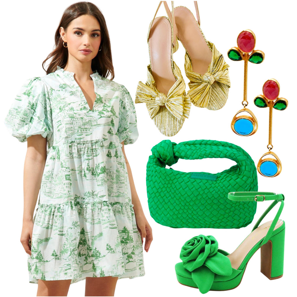 Toile Green Ascher James - Dress Francine