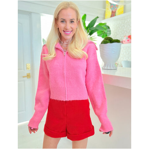 Pink Wool Blend Alana Jacket