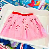 Kids Pink & Red Candy Cane Tutu