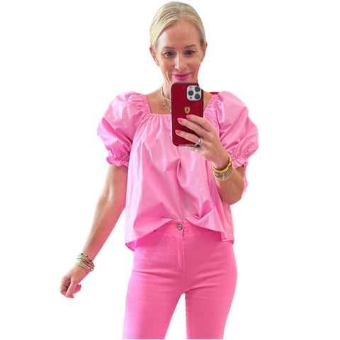 Pink Poplin Must Have Top