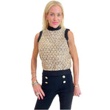 Metallic Tweed Divan Top (or Vest)