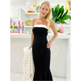 Ivory & Black Mermaid Dress