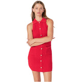 Red Knit Fillipa Dress