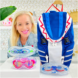 Kids Bling Goggles with Hard Sided Carrying Case + Shark Bag